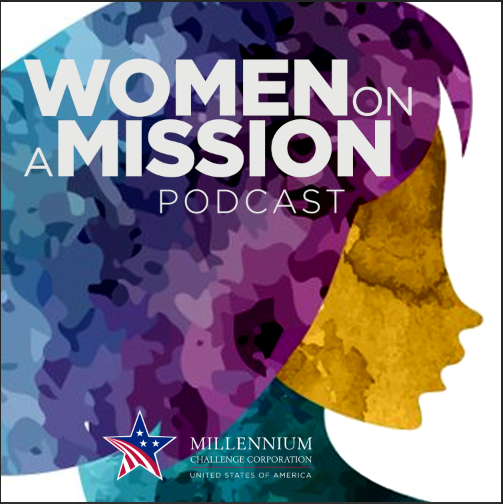 Photo of Women on a Mission Podcast logo