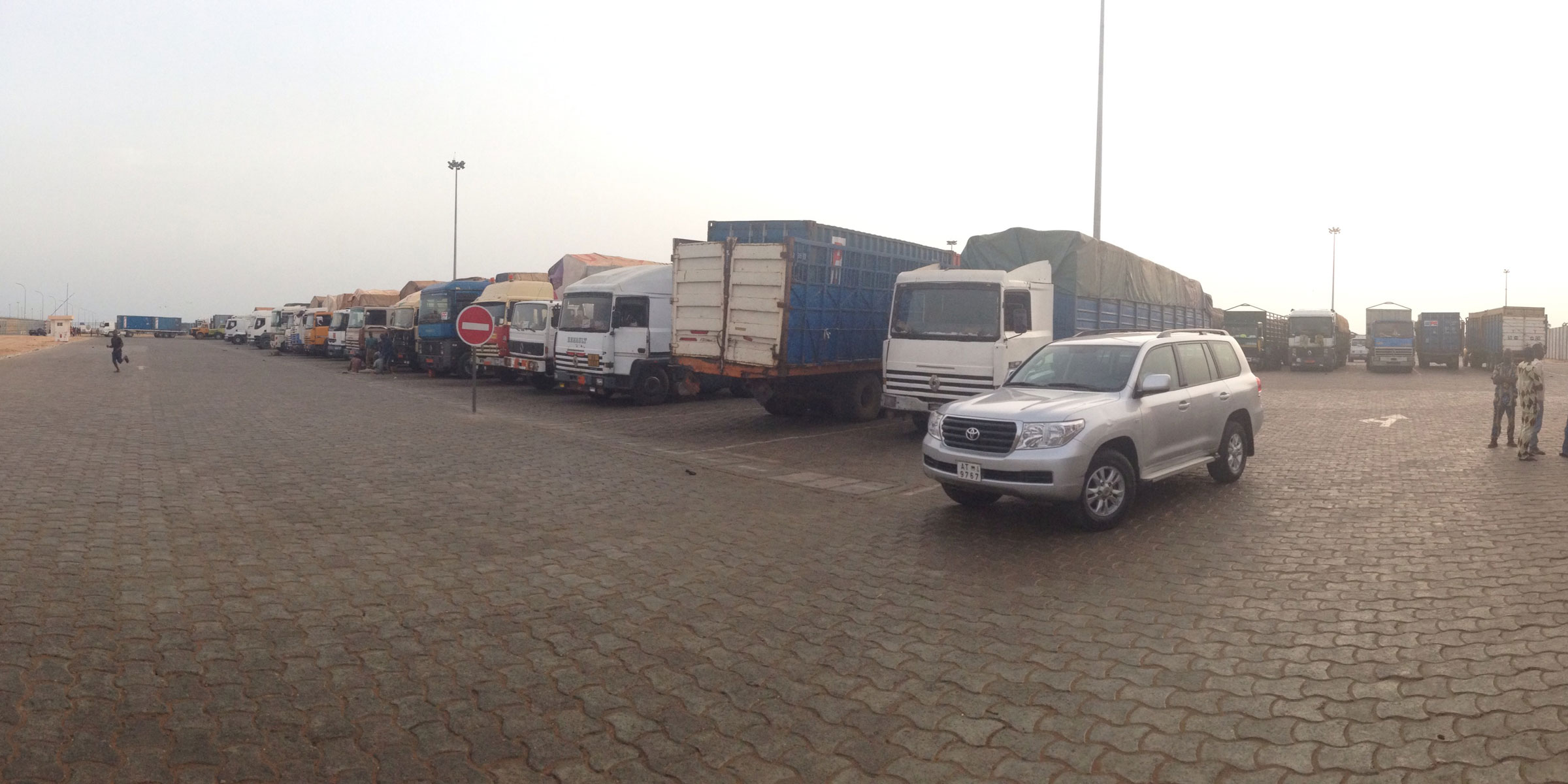 the new truck terminal at the Port of Cotonou