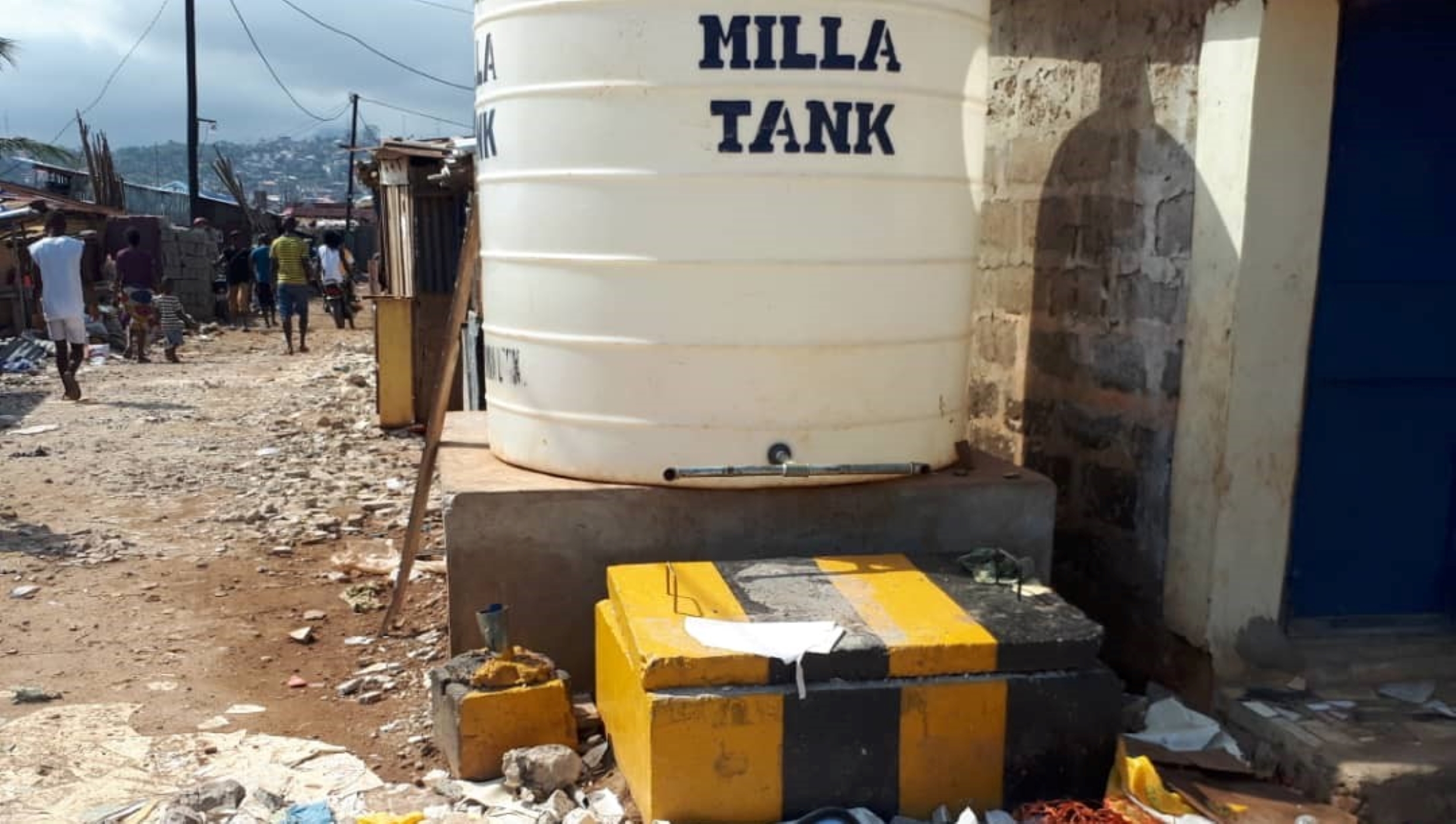 Milla water tank provides water in low-income area
