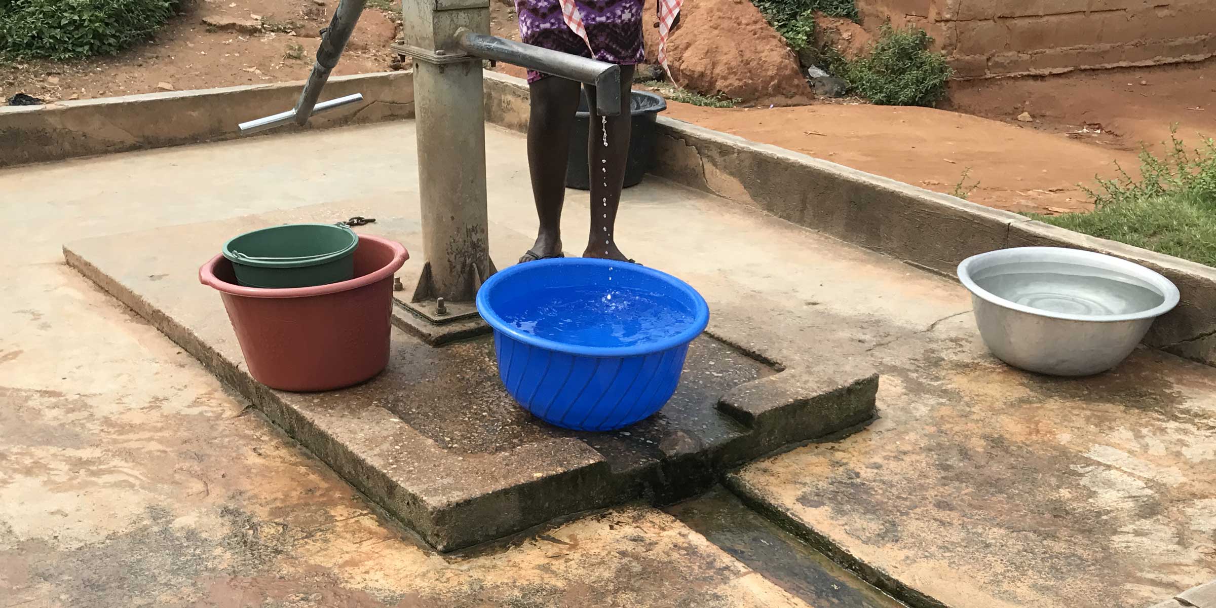 A community water point.