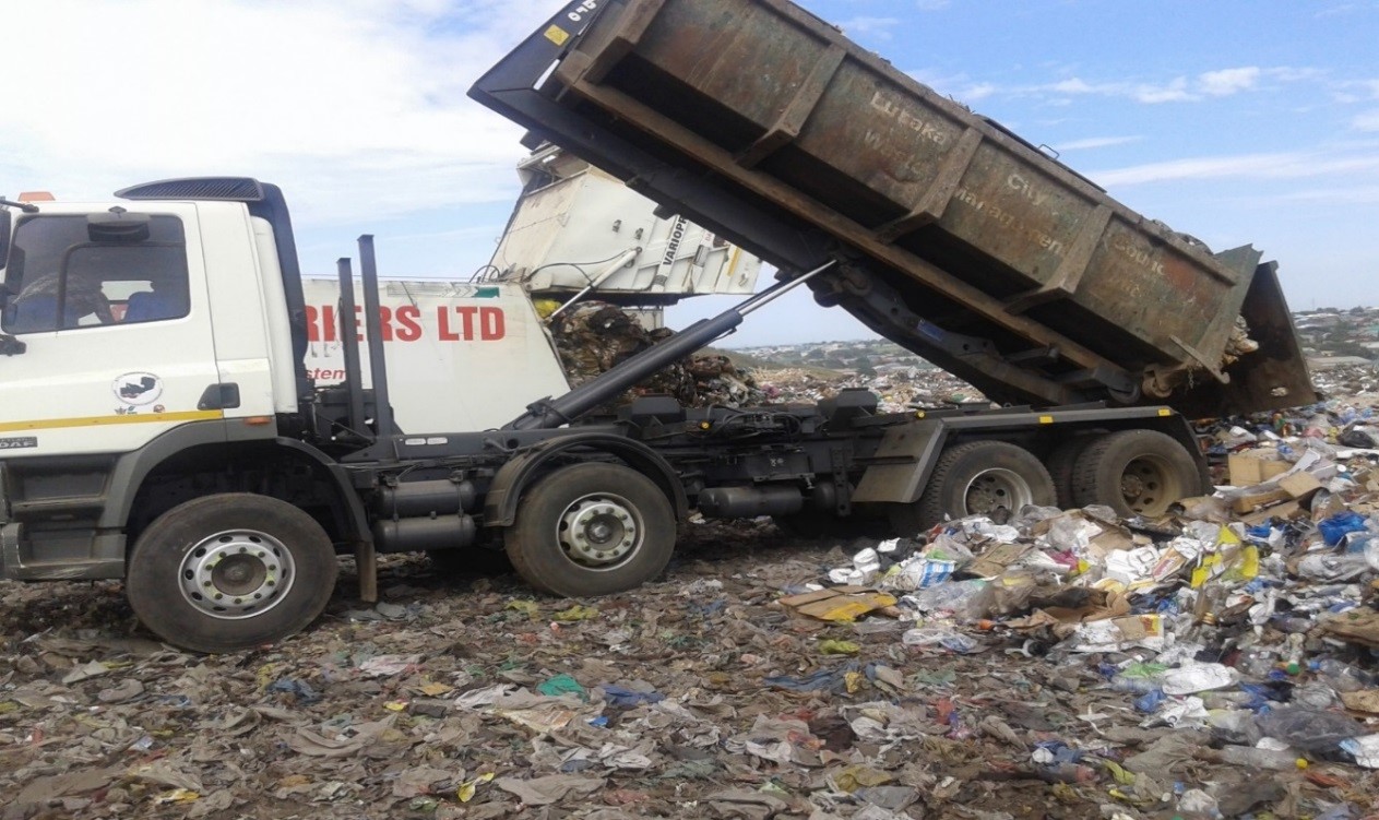 waste management truck