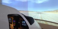 Flight simulator at the Georgia Aviation University.