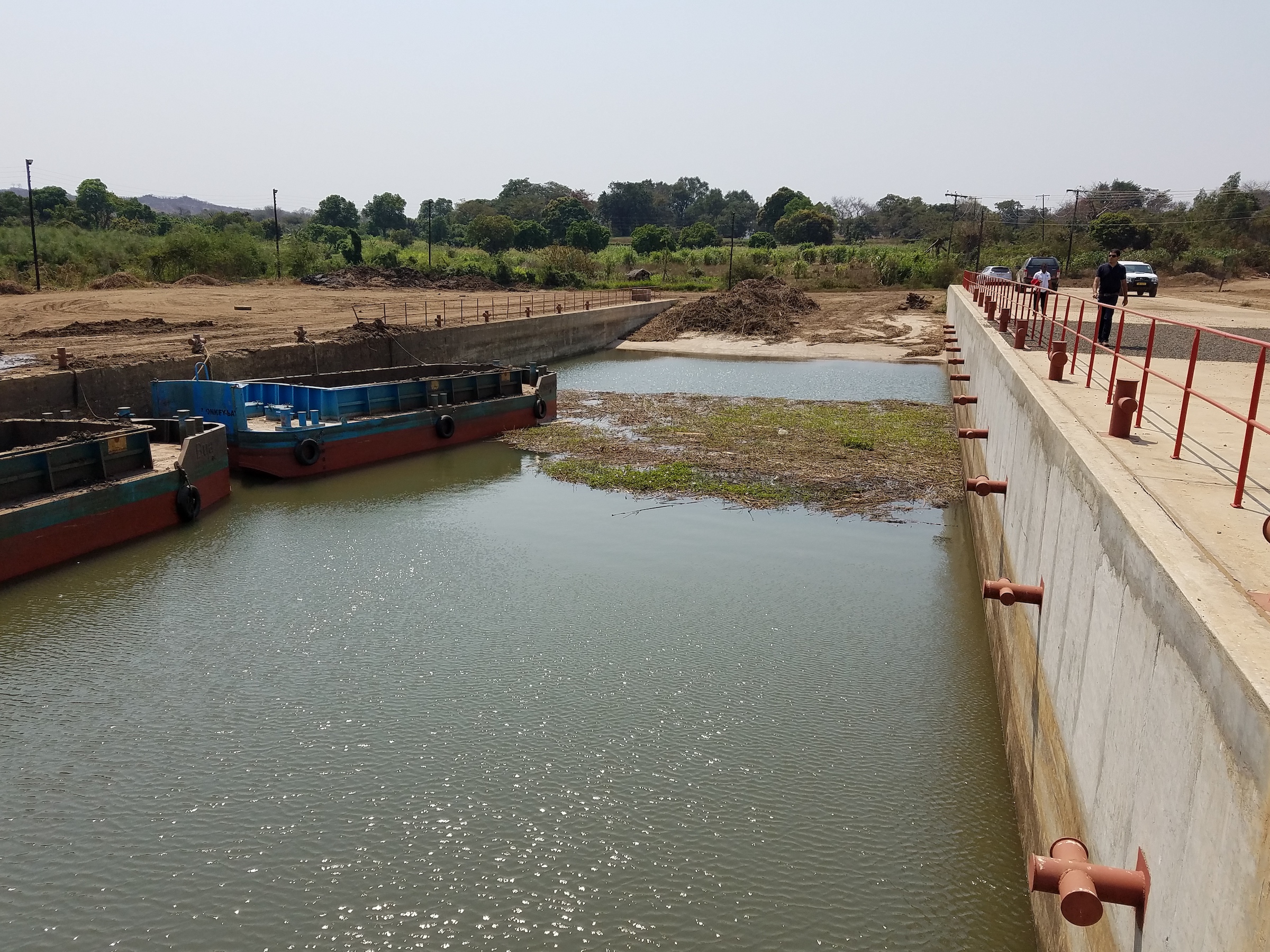 Site where compact-funded dredgers will remove sediment and vegetation from hydropower reservoirs.
