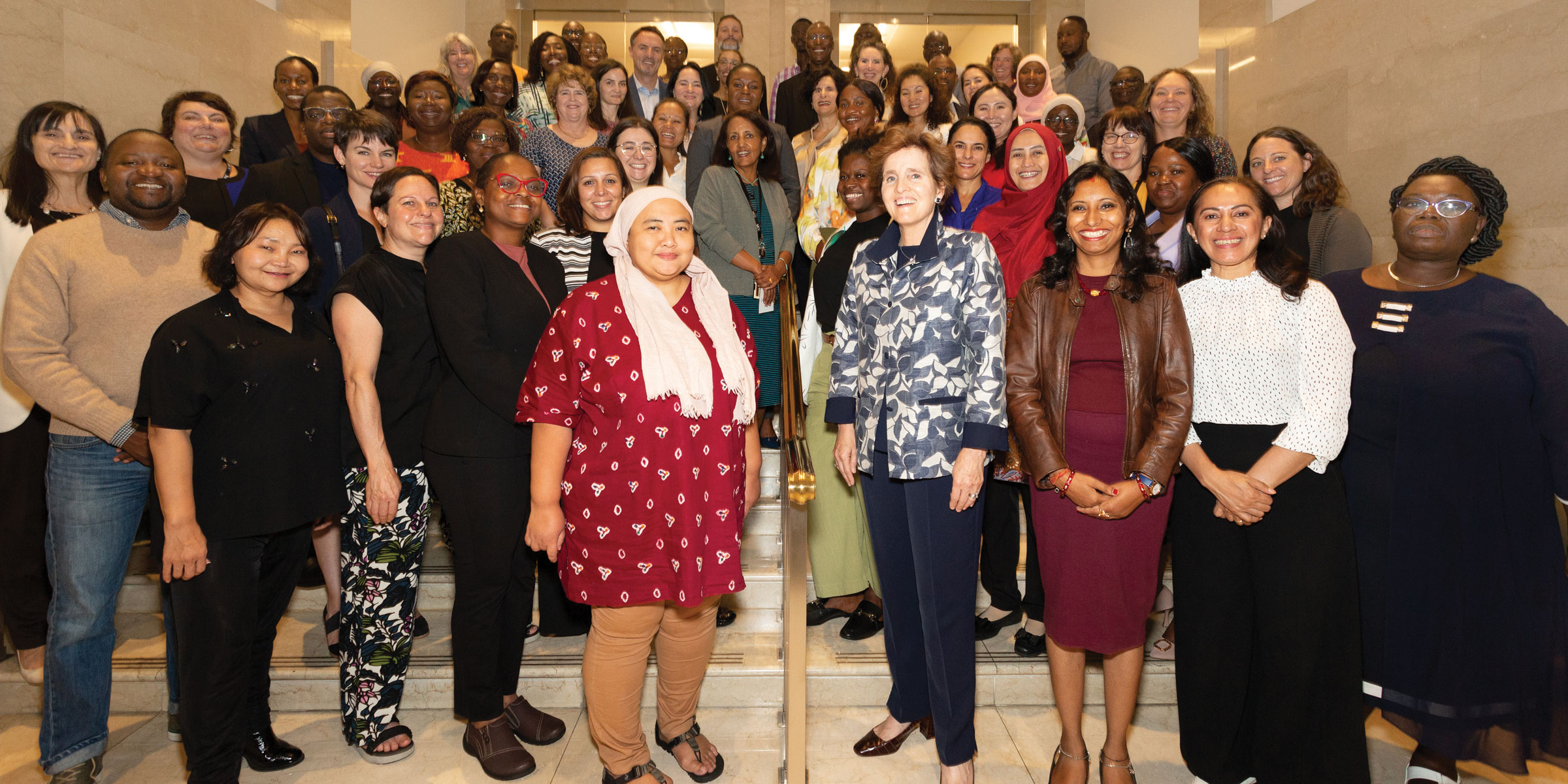 MCC GSI conference attendees with MCC CEO Alice Albright.