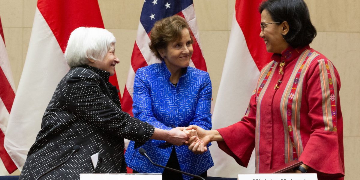 U.S. Secretary of the Treasury Janet Yellen and Indonesian Minister of Finance Sri Mulyani Indrawati signed the $649 million Indonesia Infrastructure and Finance Compact – a five-year grant between the U.S. government’s Millennium Challenge Corporation (MCC) and the Government of Indonesia.