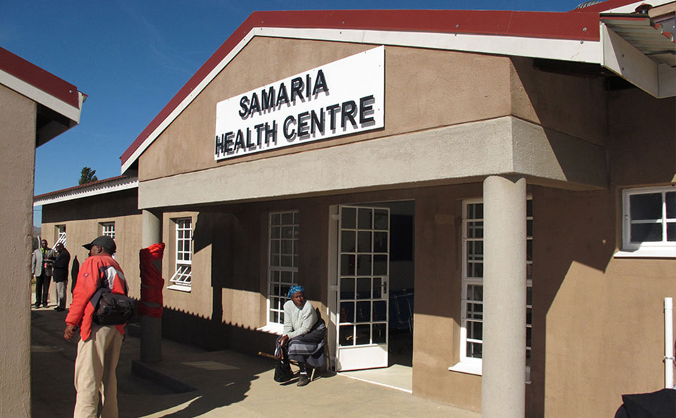 A new community health clinic in Samaria, Lesotho, is one of 138 health centers rehabilitated or built under MCC’s compact with Lesotho.