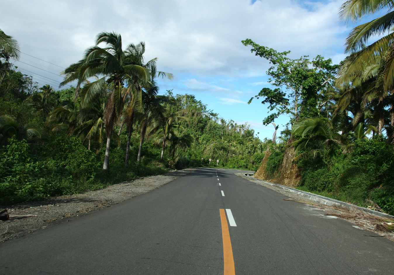 The MCC-funded road on Samar Island withstood one of the strongest typhoons in history, Typhoon Haiyan.