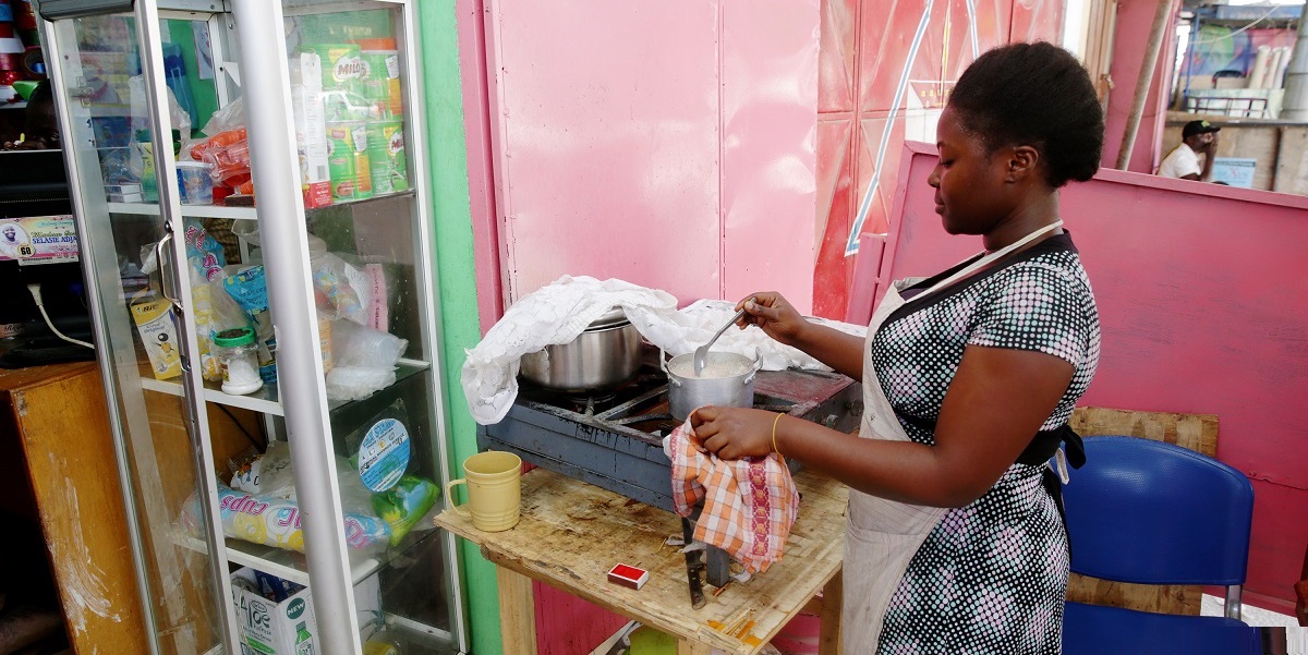 MCC Abena (pictured) and her mom run Partmor’s Snacks, a small catering shop in Accra New Town, Ghana, that has suffered financial losses because of regular power outages. As part of MCC’s Ghana Power Compact, targeted infrastructure investments and power sector reforms are helping to deliver more reliable and affordable power to Ghana’s businesses.