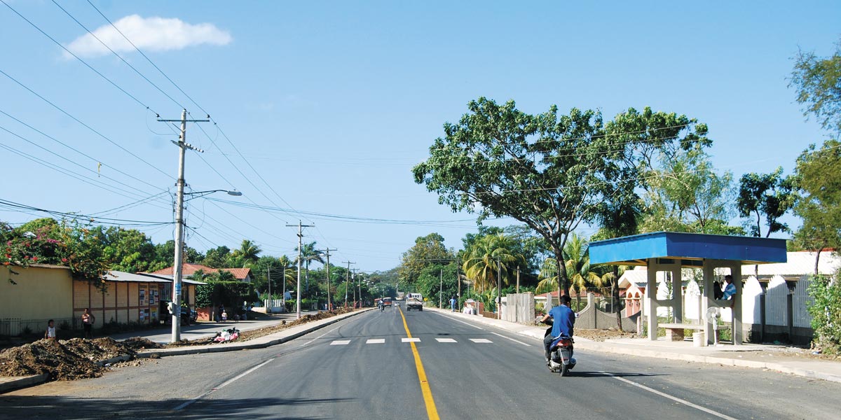 The León-Poneloya-Las Peñitas road was rehabilitated with funding from MCC as part of the $175 million Nicaragua Compact. 