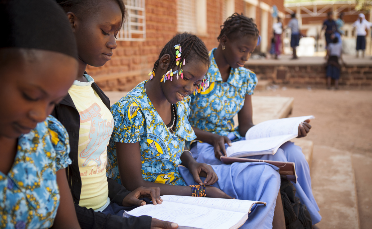 Photo: Girls at school in Burkina Faso 